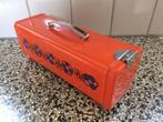 Peperkoekblik oranje Brabantia jaren 70 vintage koektrommel, Ophalen of Verzenden, Zo goed als nieuw