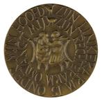 Niel Steenbergen - Penning VPK, 1973 : Huwelijkspenning, Postzegels en Munten, Penningen en Medailles, Verzenden, Brons, Nederland