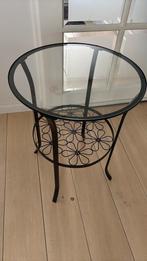 2 stuks Ikea Klingsbo tafeltje, Ophalen, 50 tot 100 cm, Rond, Zo goed als nieuw