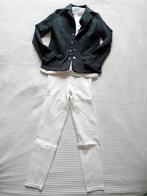Paardrijkleding set Fouganza wit/donkerblauw maat 10-12 jaar, Dieren en Toebehoren, Paardrijkleding, Kinderen, Dressuur, Ophalen of Verzenden
