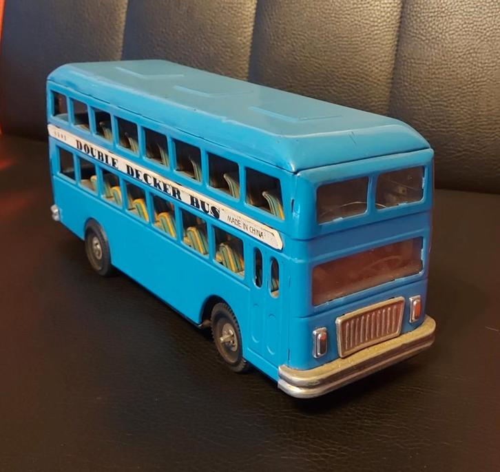 Blikken dubbeldekker bus., Antiek en Kunst, Antiek | Speelgoed, Ophalen of Verzenden