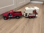 Schleich auto met trailer, Ophalen, Gebruikt, Jongen of Meisje