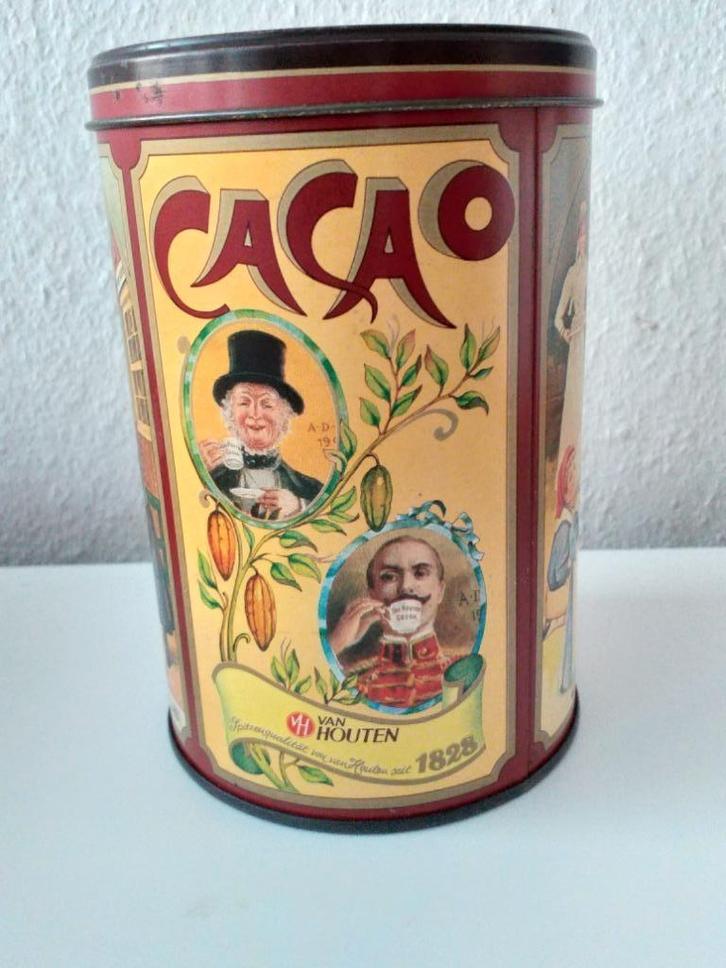 Van Houten cacao blik. 1980. Sammeldose., Verzamelen, Blikken, Gebruikt, Overige, Overige merken, Verzenden