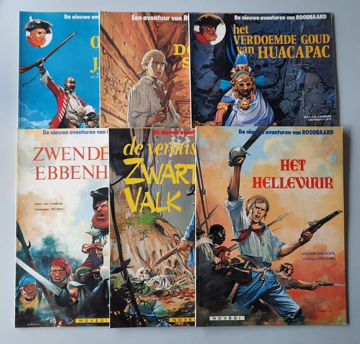 Roodbaard..... 1e druk  set 6x soft cover, Boeken, Stripboeken, Zo goed als nieuw, Eén stripboek, Ophalen of Verzenden