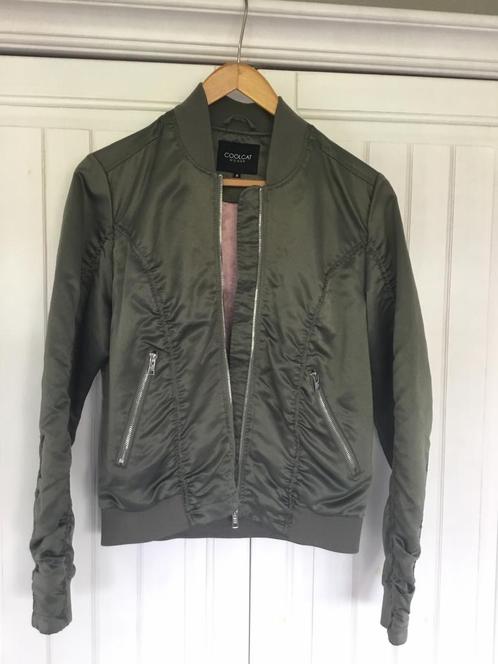 Dames bomberjack zomerjas Coolcat groen maat M, Kleding | Dames, Jassen | Zomer, Gedragen, Maat 38/40 (M), Groen, Ophalen of Verzenden