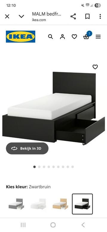 Ikea Malm bed eenpersoons 