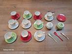 Kleurrijke kop en schotel set - mix & match! Green Gate, Ophalen, Gebruikt, Overige stijlen, Kop(pen) en/of Schotel(s)