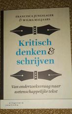 Kritisch denken en schrijven - Jungslager & Maljaars, Boeken, Nieuw, Ophalen of Verzenden, WO