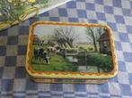 oud blik/ koekjesblik/ Hollands landschap/ voorraadblik, Verzamelen, Blikken, Ophalen of Verzenden, Gebruikt, Overige, Overige merken
