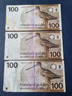 3x 100 gulden 1977, Postzegels en Munten, Ophalen of Verzenden, 100 gulden