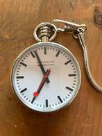 Mondaine Swiss Railways Zakhorloge, Zakhorloge, Staal, 1960 of later, Met ketting
