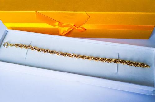 14 karaat gouden koord armband, Sieraden, Tassen en Uiterlijk, Armbanden, Zo goed als nieuw, Goud, Goud, Ophalen