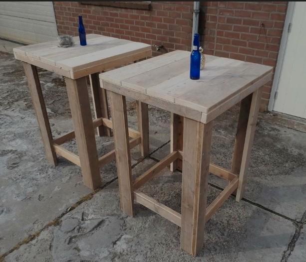 Steigerhouten sta tafel hoge eettafel Douglas hangtafel, Huis en Inrichting, Woonaccessoires | Overige, Ophalen of Verzenden