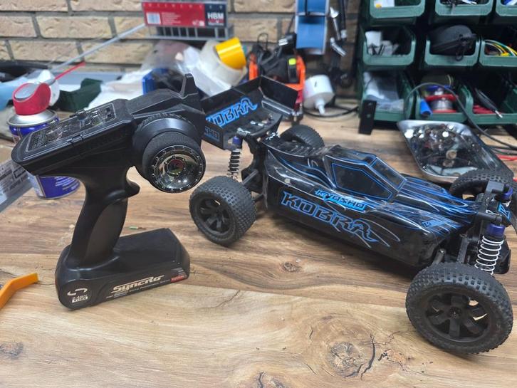 Kyosho RC auto's 2WD en 4WD evt met of zonder accu's, Hobby en Vrije tijd, Modelauto's | 1:5 tot 1:12, Gebruikt, Auto, 1:9 t/m 1:12