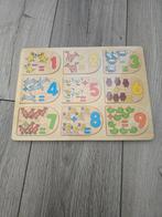 Houten Puzzel met Getallen nieuw, Ophalen of Verzenden, Zo goed als nieuw, 2 tot 4 jaar, Van hout