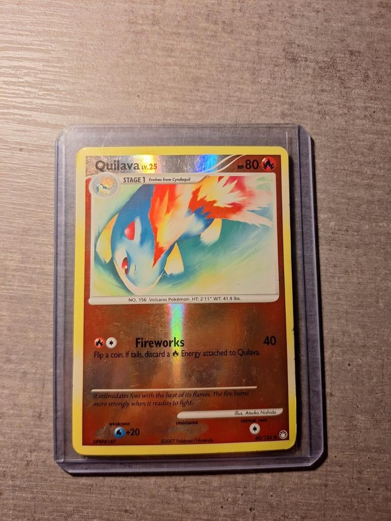 Quilava 60/123 Reverse Holo Pokémonkaart, Ophalen of Verzenden, Gebruikt, Losse kaart, Foil