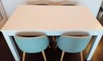 Ikea Bjursta eettafel uitschuifbaar 4-8p + gratis stoelen, Ophalen, Gebruikt, 200 cm of meer, 50 tot 100 cm