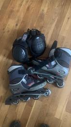 Roller skate +knee and wrist  protection, Heren, Zo goed als nieuw, Inline skates 4 wielen, Ophalen