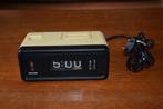 Vintage Philips Roll Over Klok met Wekker, Ophalen, Gebruikt, Digitaal, Wekker of Tafelklok