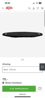 BERG AFDEKHOES EXTRA 270 ZWART Trampoline, Ophalen of Verzenden, Nieuw