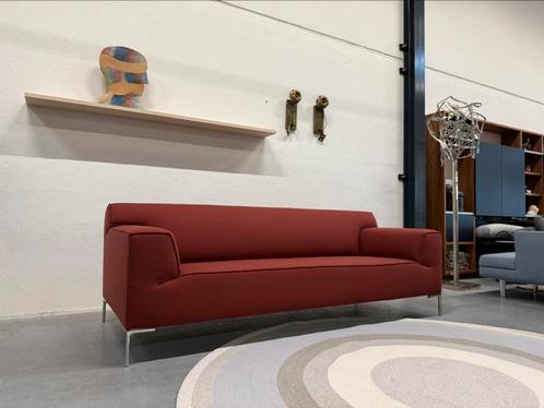Nieuw Design on Stock Bloq 3 zits Bank Ploegwool Rood 232, Huis en Inrichting, Banken | Bankstellen, Nieuw, Rechte bank, Driepersoons