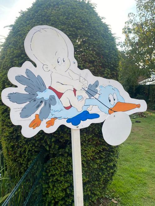 Leuk groot geboortebord., Kinderen en Baby's, Kraamcadeaus en Geboorteborden, Zo goed als nieuw, Ophalen of Verzenden