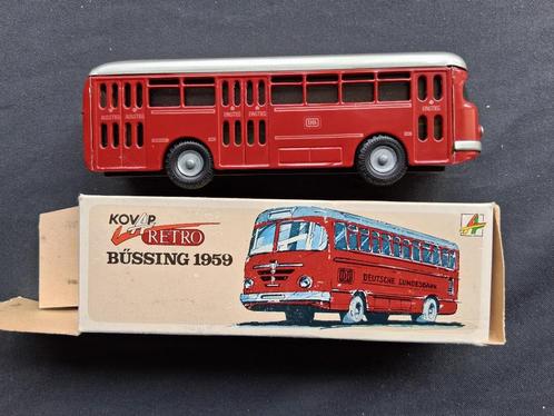 blikken autobus uit Tsjechië - met doos Deutsche Bundes Bahn, Hobby en Vrije tijd, Modelauto's | 1:50, Zo goed als nieuw, Bus of Vrachtwagen