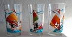 Drie VMC Reims glazen Surfer, Ophalen of Verzenden, Zo goed als nieuw, Frisdrankglas