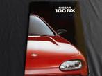 Nissan 100 NX 1993 glossy brochure Nederlands, Boeken, Ophalen of Verzenden, Zo goed als nieuw, Nissan