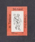 Lucifermerk Rinus Terlouw Voetbal Sparta Oranje., Verzamelen, Overige Verzamelen, Ophalen of Verzenden, Zo goed als nieuw