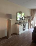 2 grote vloerlampen met lampenkappen, Ophalen, Zo goed als nieuw