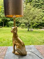 Jugendstil-achtige tafel lamp, Huis en Inrichting, Lampen | Tafellampen, Ophalen of Verzenden, Metaal, Jugendstil, 75 cm of meer