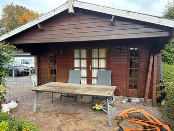 Te koop: Blokhut 12x5 met luifel beschikbaar voor biedingen