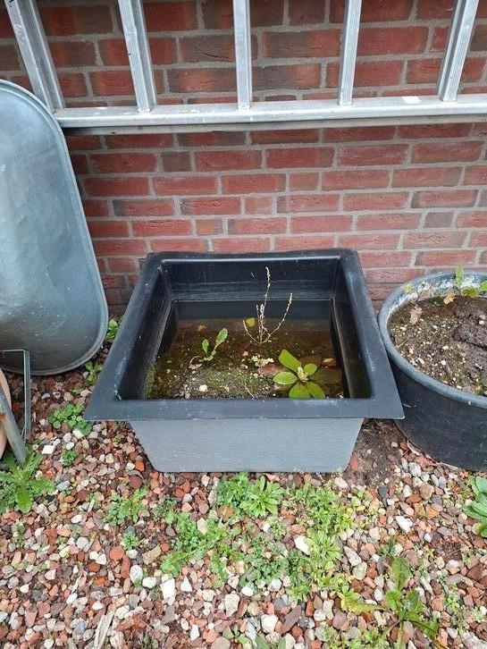Solide POLYESTER bak en rooster voor een waterpartij, Tuin en Terras, Vijver-toebehoren, Gebruikt, Ophalen