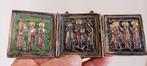 Antiek orthodox drieluik., Antiek en Kunst, Ophalen of Verzenden