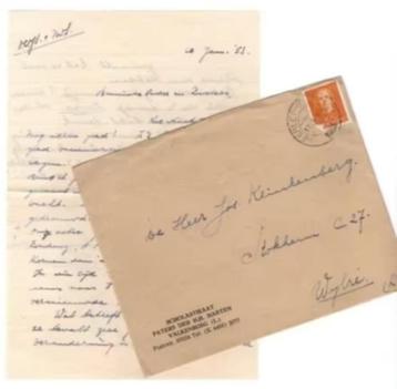 Brief Scholastikaat Valkenburg Klinkenberg Stokkem 1953. beschikbaar voor biedingen