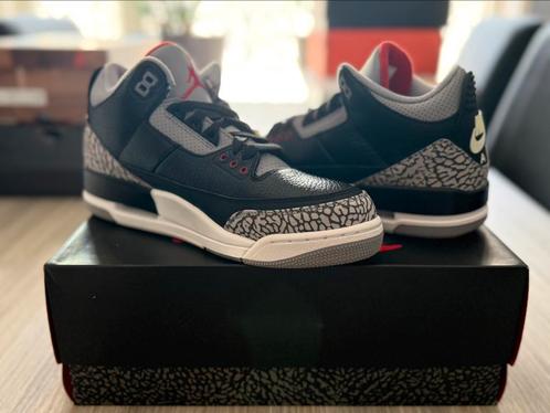 Air Jordan 3 Retro “Black cement” 2018, Kleding | Heren, Schoenen, Zo goed als nieuw, Sneakers of Gympen, Zwart, Ophalen of Verzenden