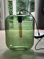 Groene glazen hanglamp, Ophalen of Verzenden, Zo goed als nieuw, Glas, Minder dan 50 cm
