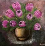 Modern, kleurrijk, uniek olieverf schilderij, Ophalen of Verzenden