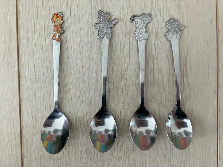 Efteling lepeltjes Pardijntje, Tovenaar, Pardotje en Pardoes, Verzamelen, Efteling, Zo goed als nieuw, Overige typen, Ophalen of Verzenden