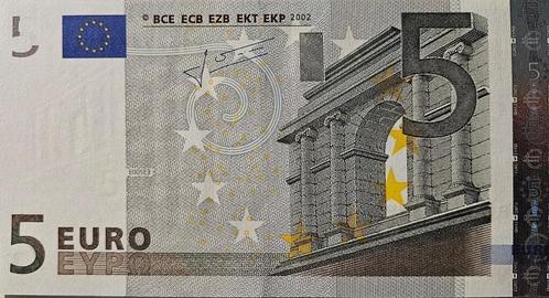 Diverse 5 Euro Biljetten 2002, Postzegels en Munten, Bankbiljetten | Nederland, Setje, Euro's, Ophalen of Verzenden