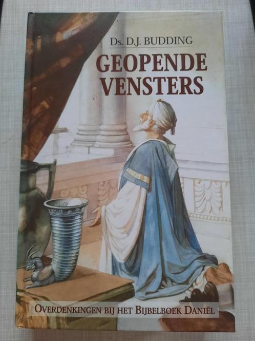 Ds. D.J. Budding - Geopende vensters - Hardcover, Boeken, Godsdienst en Theologie, Zo goed als nieuw, Christendom | Protestants