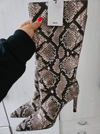 Mango Slangenprint Laarzen - Maat 38 - Nieuw!, Hoge laarzen, Mango, Bruin, Nieuw