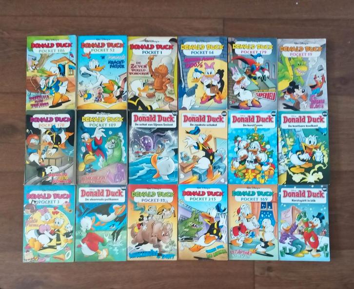 Donald Duck Pocket Boeken - Set van 18, Boeken, Stripboeken, Gelezen, Meerdere stripboeken, Ophalen of Verzenden