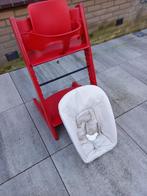 Stokke Tripp Trapp kinderstoel, met newbornset en babyset, Ophalen, Gebruikt, Meegroeistoel, Stoelverkleiner