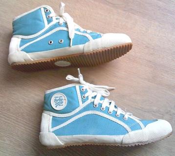 REPLAY AND SONS nieuw blauwe canvas gympen maat 36 beschikbaar voor biedingen
