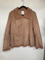 Brax Oslo teddy vegan leather korte winterjas maat 38 bruin, Info@brax.com, Bruin, Zo goed als nieuw, Brax Netherlands B.V.