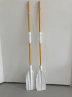 Deelbare set roeispanen (bv voor kinderbootje), Watersport en Boten, Peddels, Ophalen of Verzenden, Gebruikt, Enkelbladige peddel