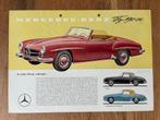 Mercedes-Benz 190 SL brochure sheet, Boeken, Verzenden, Zo goed als nieuw, Mercedes
