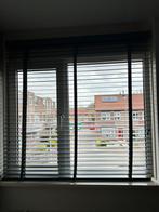 Houten jaloezieën antracietgrijs, Huis en Inrichting, Stoffering | Gordijnen en Lamellen, Ophalen, Gebruikt, 100 tot 150 cm, Overige kleuren